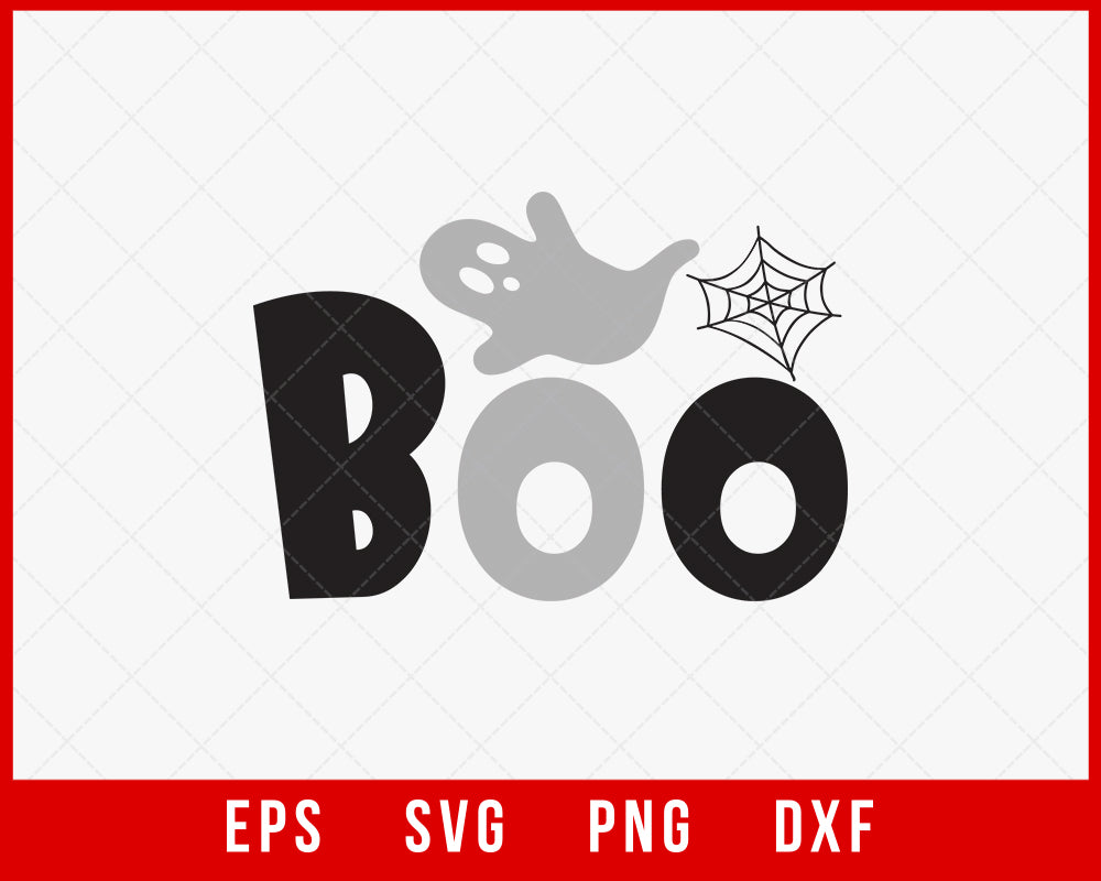 Boo Cute Witch Wishes Funny Halloween SVG Cutting File Digital Download