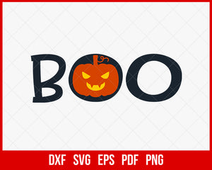 Boo Pumpkin Spice Funny Halloween SVG Cutting File Digital Download