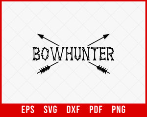Bow Hunter Deer Hunting Outdoor SVG Cutting File Instant Download
