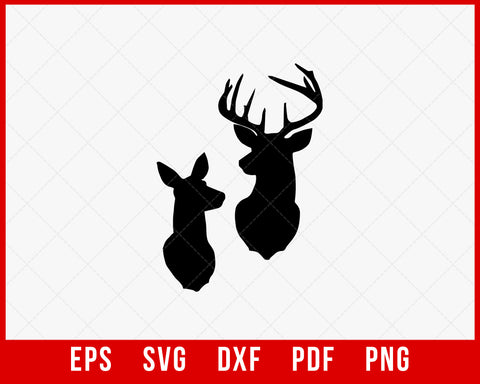 Buck Deer Hunt with Deer and Deer Hunting SVG Cutting File Instant Download