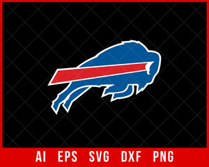 Buffalo Bills Outline SVG NFL Logo SVG Cut File for Cricut Silhouette Digital Download