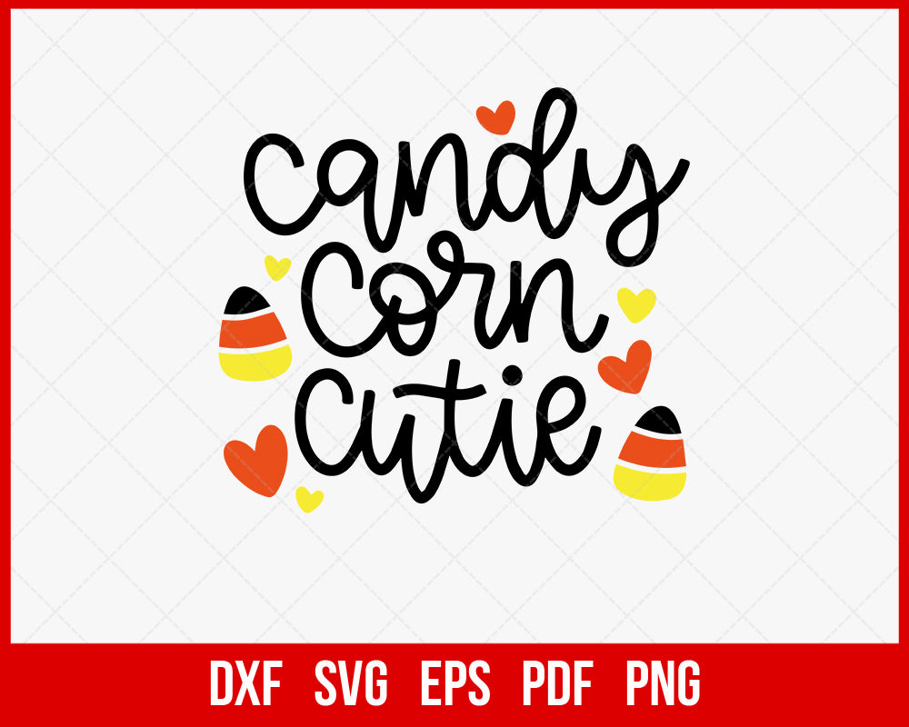 Candy Corn Cutie Funny Halloween SVG Cutting File Digital Download