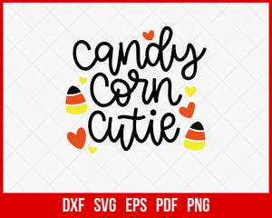 Candy Corn Cutie Funny Halloween SVG Cutting File Digital Download