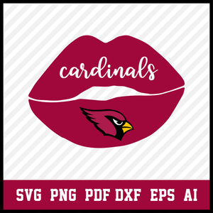 Cardinals SVG, Cardinals Lips SVG, Cardinals Football Svg, Cricut Cameo, Cutting File, Clipart