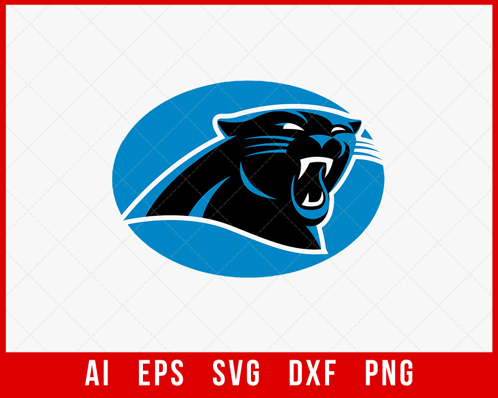 Carolina Panthers Logo NFL Sports SVG Cut File for Cricut Silhouette Digital Download