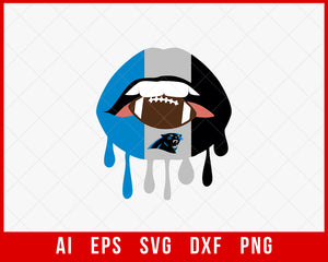 Carolina Panthers Logo Stencil Outline NFL Vector SVG Cut File for Cricut Silhouette Digital Download