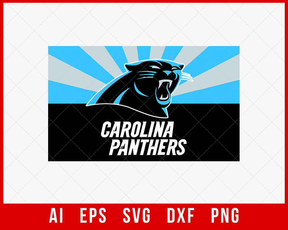 Carolina Panthers PNG Transparent and Logo Vector SVG Cut File for Cricut Silhouette Digital Download