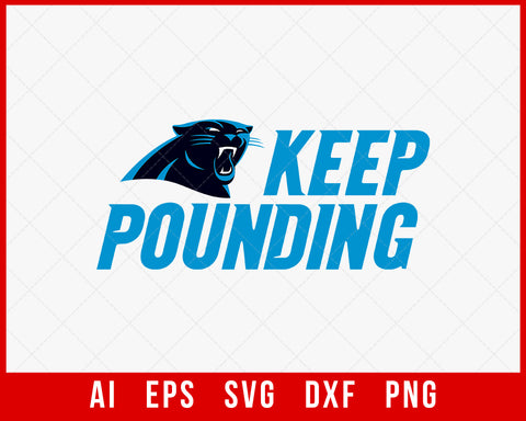 NFL Carolina Panthers Logo Clipart SVG Cut File for Cricut Silhouette Digital Download