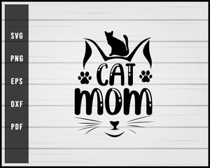 Cat Mom svg png Silhouette Designs For Cricut And Printable Files