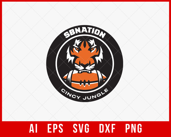 Cincinnati Bengals Logo Clipart SVG  Creative Design Maker –  Creativedesignmaker