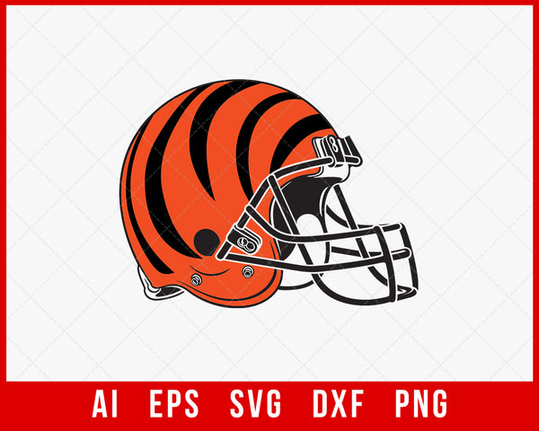 Digital Download Cincinnati Bengals Black and White Helmet 