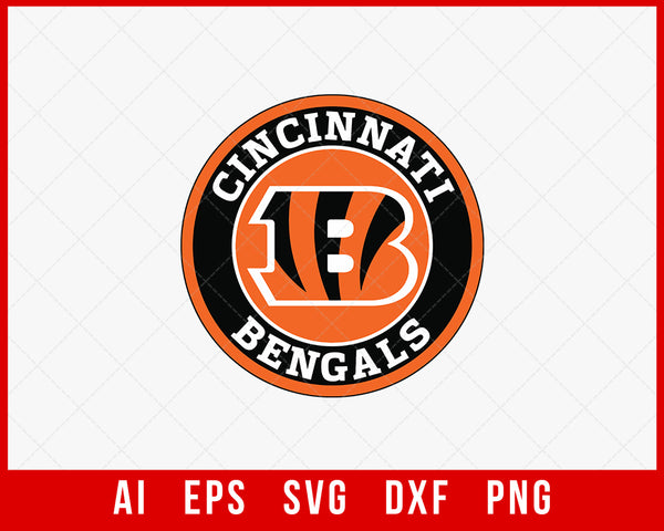 Cincinnati Bengals Logo Clipart SVG  Creative Design Maker –  Creativedesignmaker