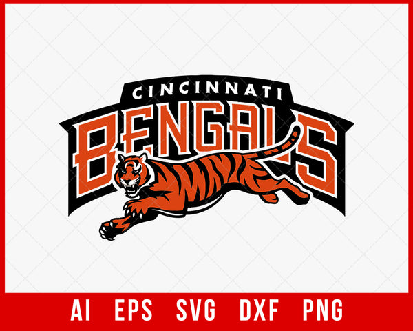 Go Bengals SVG • NFL Cincinnati Football Team T-shirt Design SVG Cut Files  Cricut