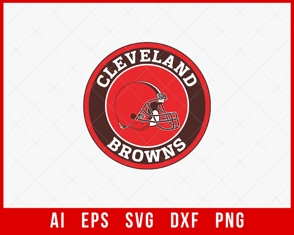 Cleveland Browns Silhouette SVG NFL T-shirt Design SVG Cut File for Cricut Digital Download