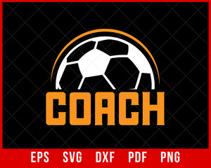 Soccer Shirt Gift for Soccer Lover Coach T-shirt Design Sports SVG Cutting File Digital Download 