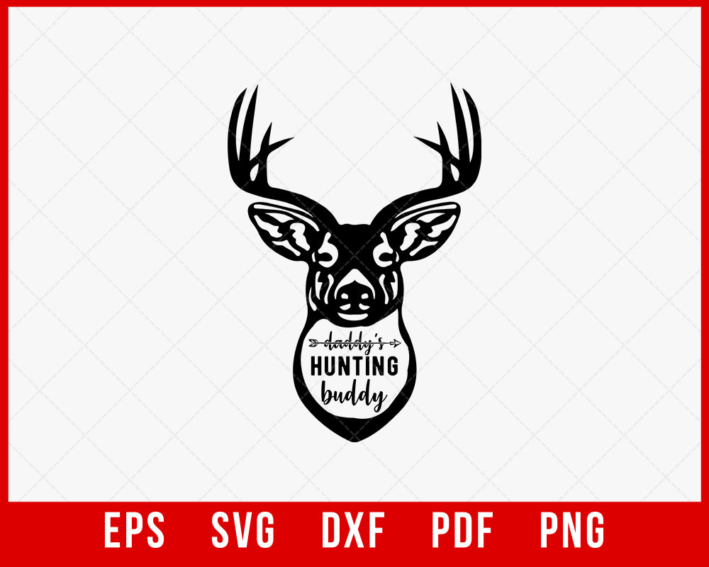 Daddy’s Hunting Buddy Bowhunter Gift SVG Cutting File Instant Download
