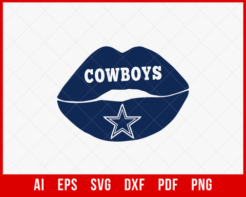 Dallas Cowboys Leap Sign Clipart T-shirt Design SVG Cut File for Cricut Digital Download