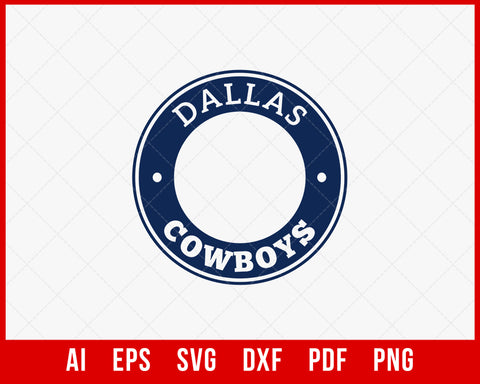 Dallas Cowboys NFL Football Logo Clipart SVG Cut File for Cricut Digital Download