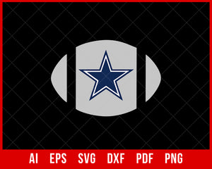 Dallas Cowboys Football Helmet SVG  Creative Design Maker –  Creativedesignmaker