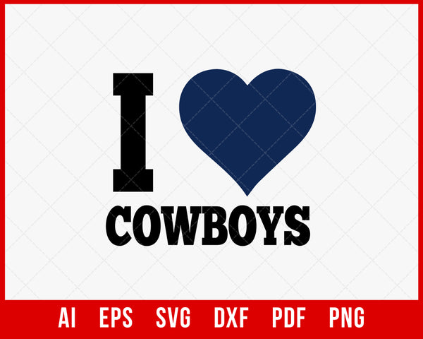 Dallas Cowboys T-shirt Design SVG Cut File  Creative Design Maker –  Creativedesignmaker