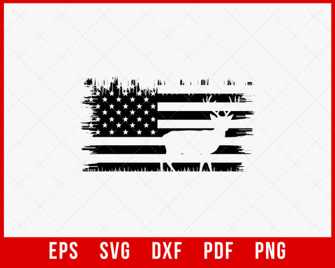 American Handgunner Flag Background Hunting SVG Cutting File Instant Download