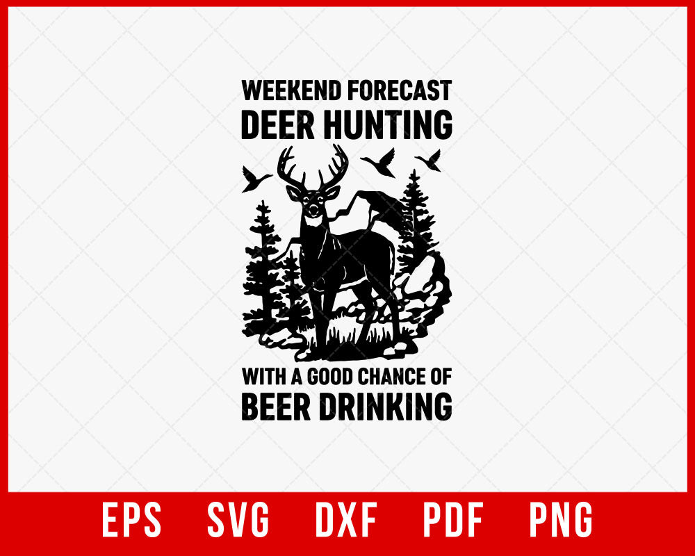 Deer Hunting T-shirt, American Hunter Shirt, Hunting Gear for Men and Women, Gift for Hunters T-Shirt Design Hunting SVG Cutting File Digital Download