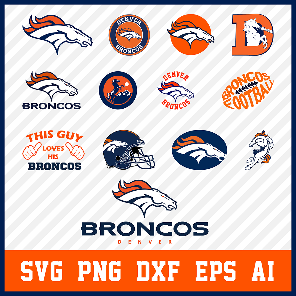 Denver Broncos Svg Bundle, Broncos Svg, Denver Broncos Logo, Denver Broncos Clipart, Football SVG bundle, Svg File for cricut, Nfl Svg  • INSTANT Digital DOWNLOAD includes: 1 Zip and the following file formats: SVG, DXF, PNG, EPS, PDF  • Artwork files are perfect for printing, resizing, coloring and modifying with the appropriate software.