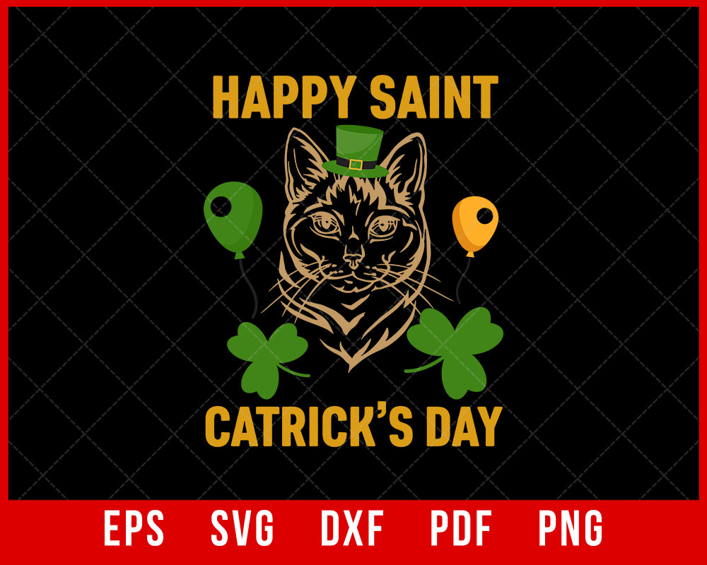  Happy Saint Catrick'S Day T-Shirt Cats SVG Cutting File Digital Download  