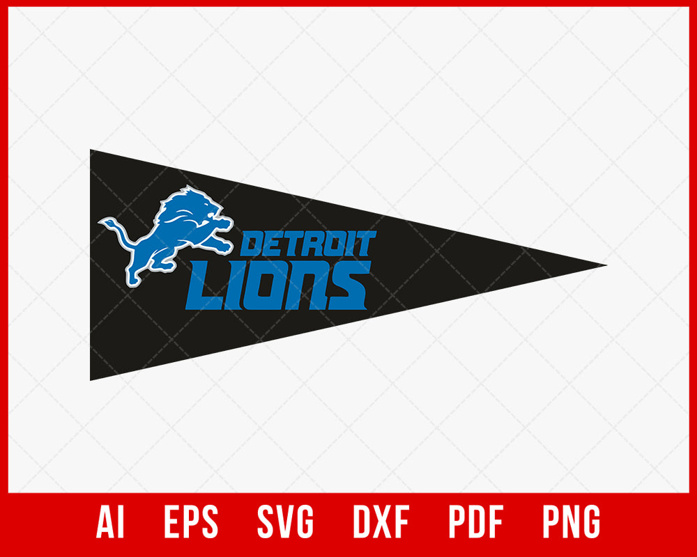 Lions Football Logo SVG File for Cricut Maker and Silhouette Cameo Digital Download