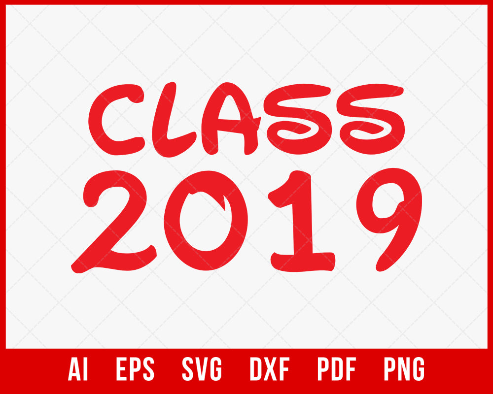 Walt Disney Graduation Class of 2021 SVG Cut File for Cricut Silhouette Digital Download