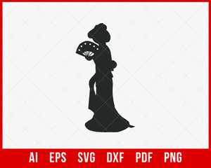 Disney Princess Mulan Silhouette SVG Cut File for Cricut Silhouette Digital Download