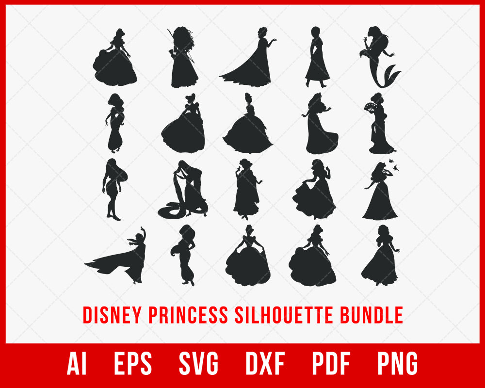 The Princess Disney Vector Clipart