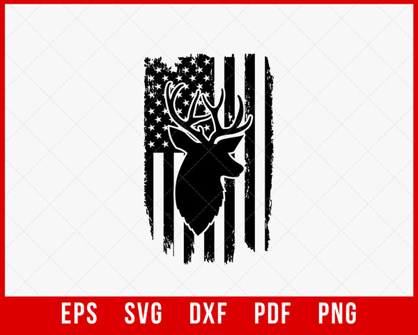 Distressed American Flag SVG PNG Digital Download 