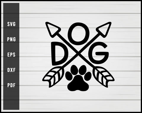 Dog Arrows svg png Silhouette Designs For Cricut And Printable Files