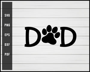 Dog Paw svg png Silhouette Designs For Cricut And Printable Files