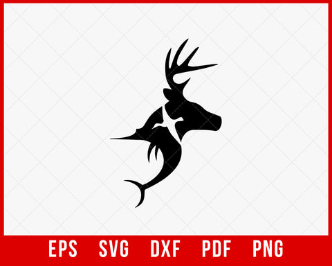 Duck Deer Fish Outdoor Life SVG Cutting File Instant Download
