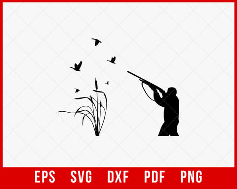 Duck Duck Boom Goose Waterfowl Hunting SVG Cutting File Instant Download
