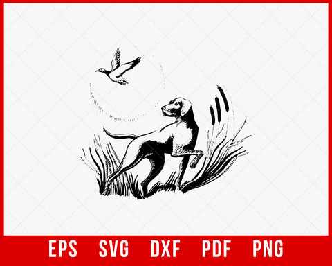 Duck Hunting Dog SVG Cutting File Digital Download