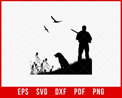 Duck Hunting Trip Waterfowl Hunter SVG Cutting File Digital Download