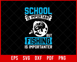 Youth Boys Fish Lover T-Shirt Fishing SVG