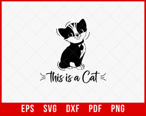 This is a Cat Funny Cat Lover T-Shirt Design Cats SVG Cutting File Digital Download  