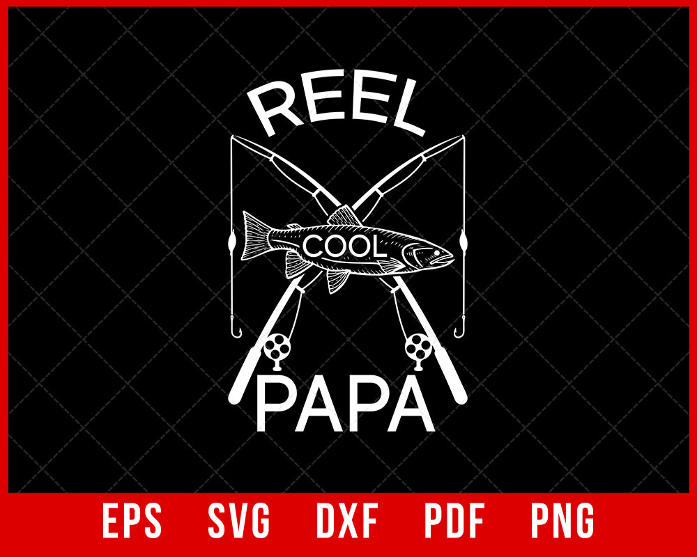 Reel Cool Dad - Fishing T-Shirt Novelty Fishing Shirt
