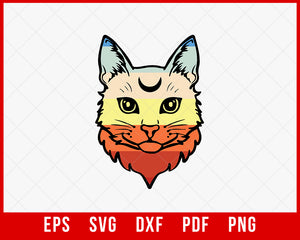 Cute Kitten Retro Cat Lover Pet SVG Cutting File Digital Download