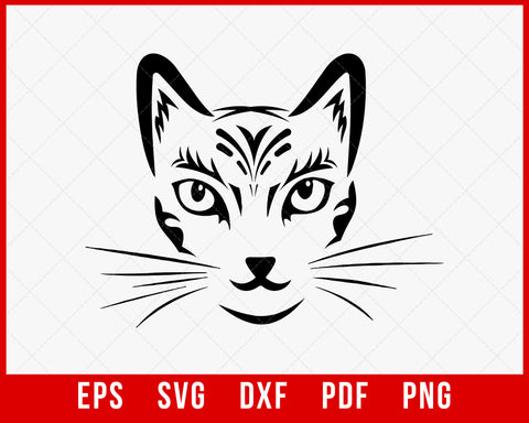 Romwe Women's Cat Silhouette Outline Kitten Lover SVG Cutting File Digital Download