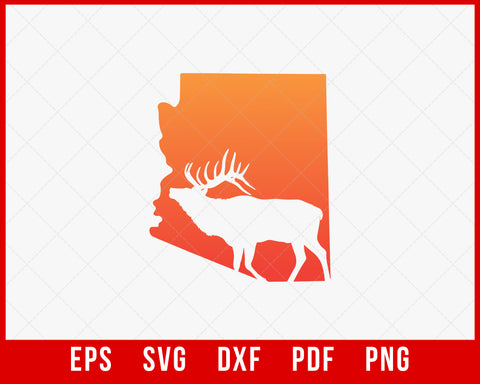 Gray's Sporting Journal Elk Hunting Arizona SVG Cutting File Instant Download