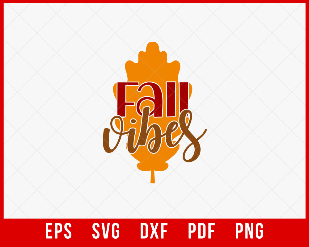 Fall Vibes Funny Gobble till You Wobble Thanksgiving SVG Cutting File Digital Download