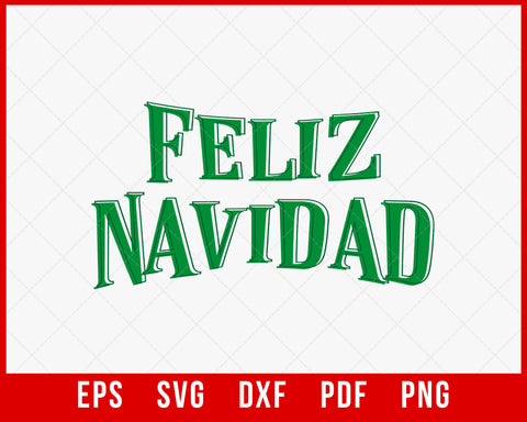 Feliz Navidad Christmas Movie Lover SVG Cutting File Digital Download