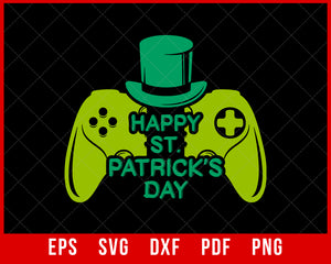 Funny Video Games ST Patrick's day kids dinosaur games day T-Shirt Design Sports SVG Cutting File Digital Download 