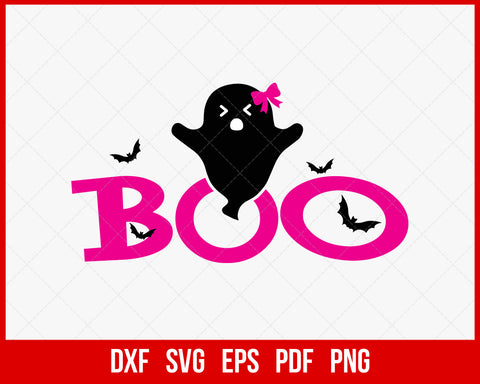 Ghost Boo Candy Collector Funny Halloween SVG Cutting File Digital Download
