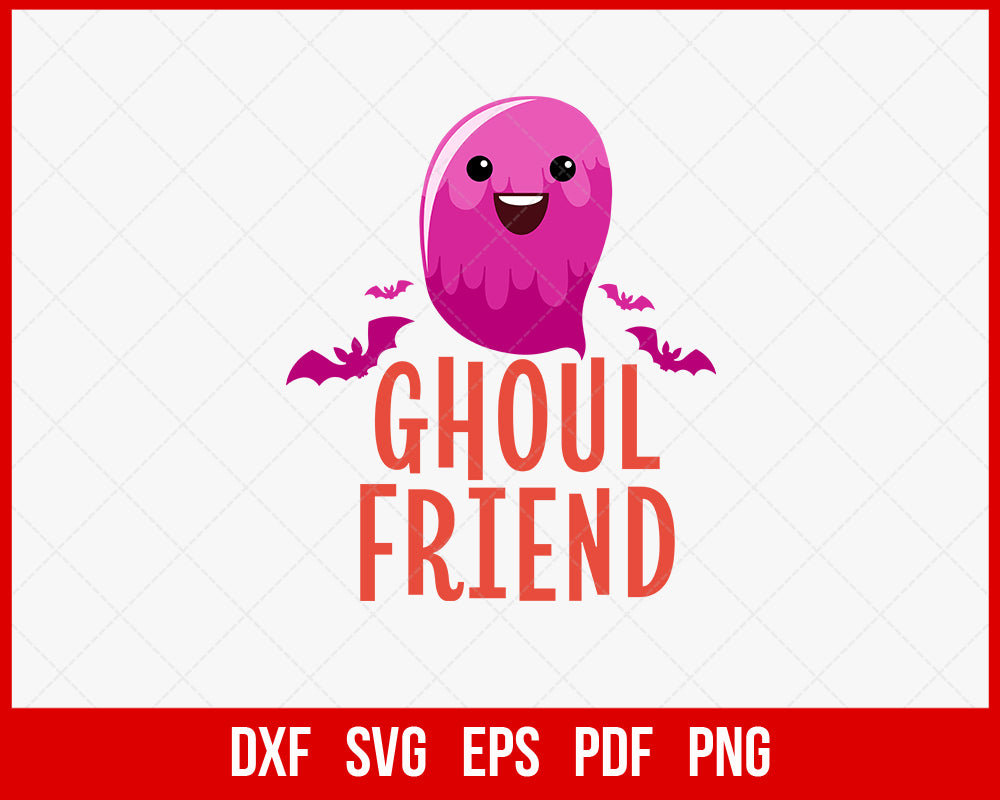 Ghoul Friend Cute Witch Funny Halloween SVG Cutting File Digital Download
